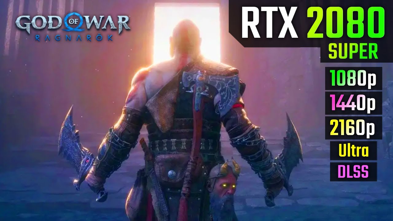 God of War Ragnar&ouml;k : RTX 2080 SUPER - 1080p, 1440p, 4K Benchmark