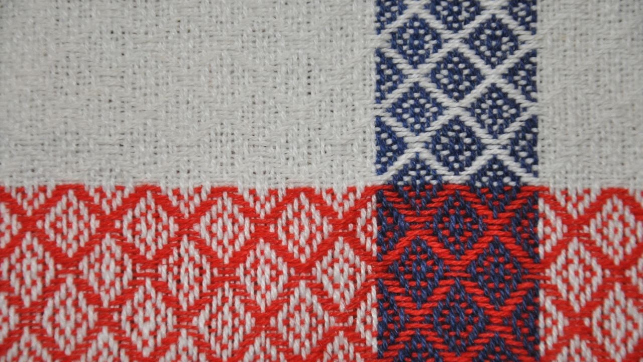 Red White and Blue Diamond Towels
