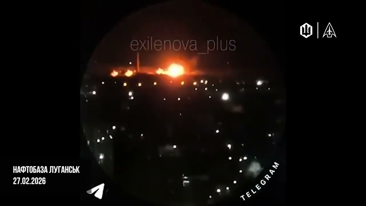 Ukrainian Drones Hit Oil Storage in Luhansk! Multiple Fires