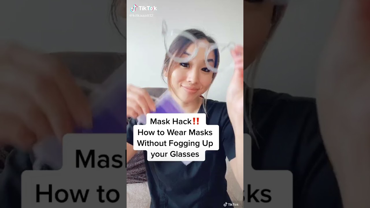 mask on glasses hack #shorts #tiktok