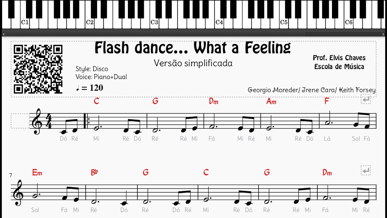 🎼 Flash dance - What a Feeling - 215 - Tutorial Partitura Fácil
