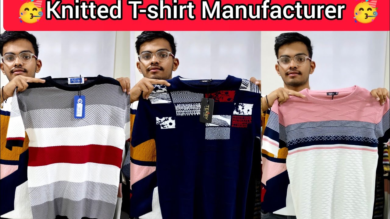 जो Size & जो Colour चाहिए वो लो/Knitted T-shirt Manufacturer/Knitted T-shirt Wholesaler/#tshirt