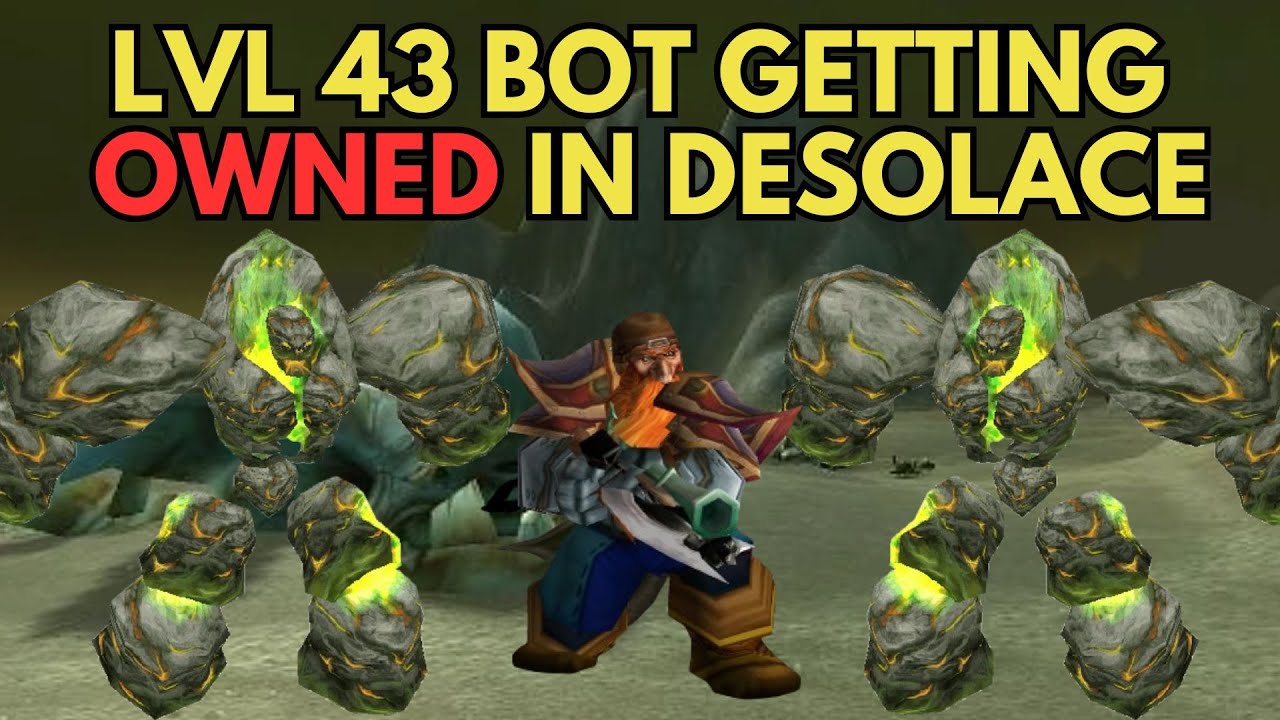 Lvl 43 Bot in Desolace Getting Clapped by Infernals on Hardcore