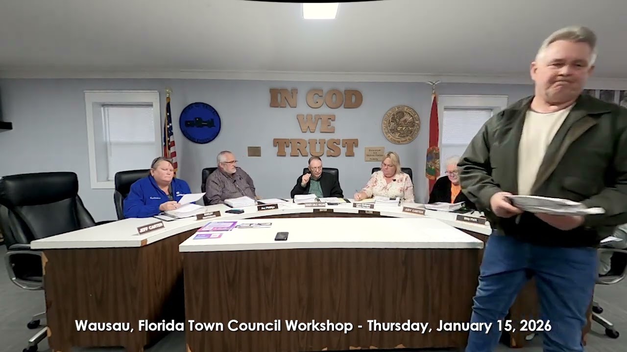 Wausau, Florida Town Council Workshop on Thursday, January 15, 2025
