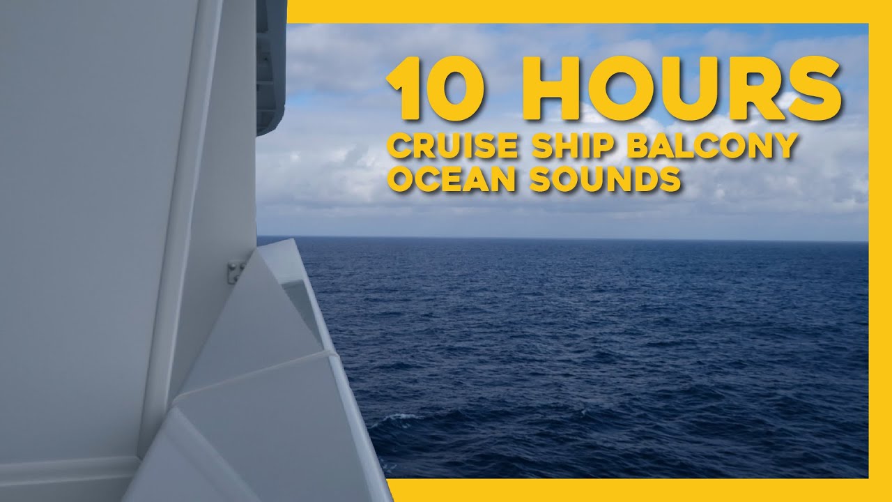 10 Hours of Cruise Ship White Noise | Icon of the Seas Balcony White Noise for Sleep