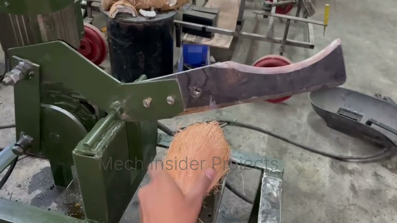 Dry and Tender Coconut Cutting Machine