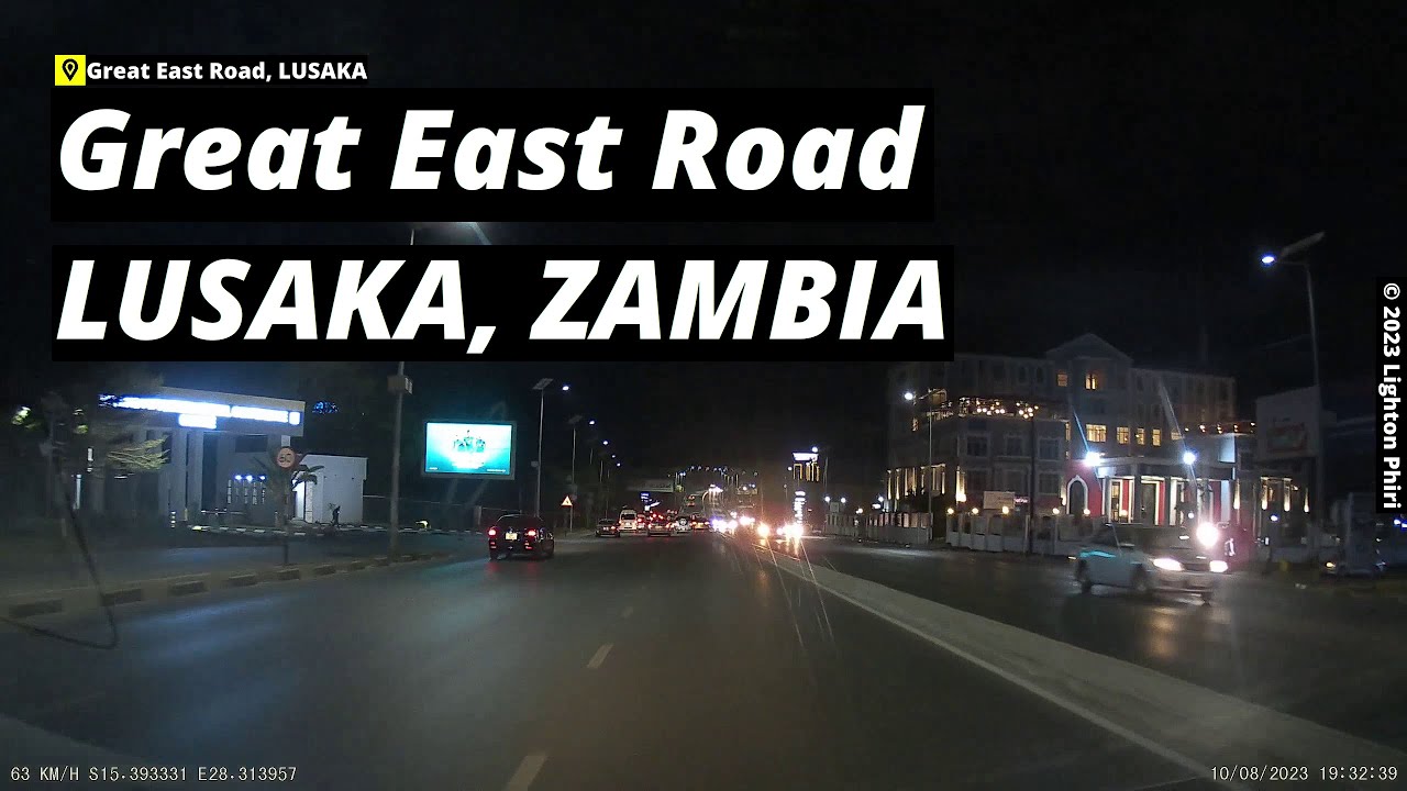 Lusaka Zambia | (Night Footage) Kwacha Road → Great East Road → Munali Road | July 2023