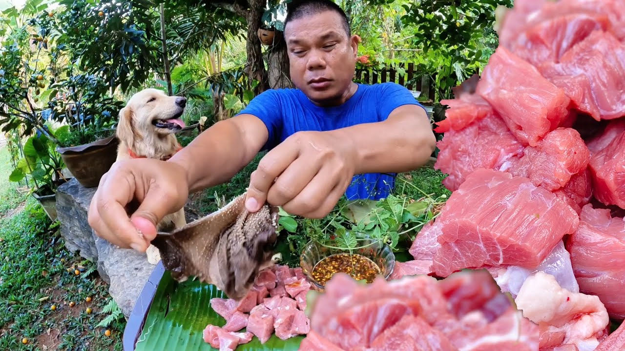 ซอยจุ๊สามสิบกับ เนื้อสดๆจิ้มแจ่วขี้เพี้ย แซ่บสุดยอดเลยครับ#mukbang #food #eating 