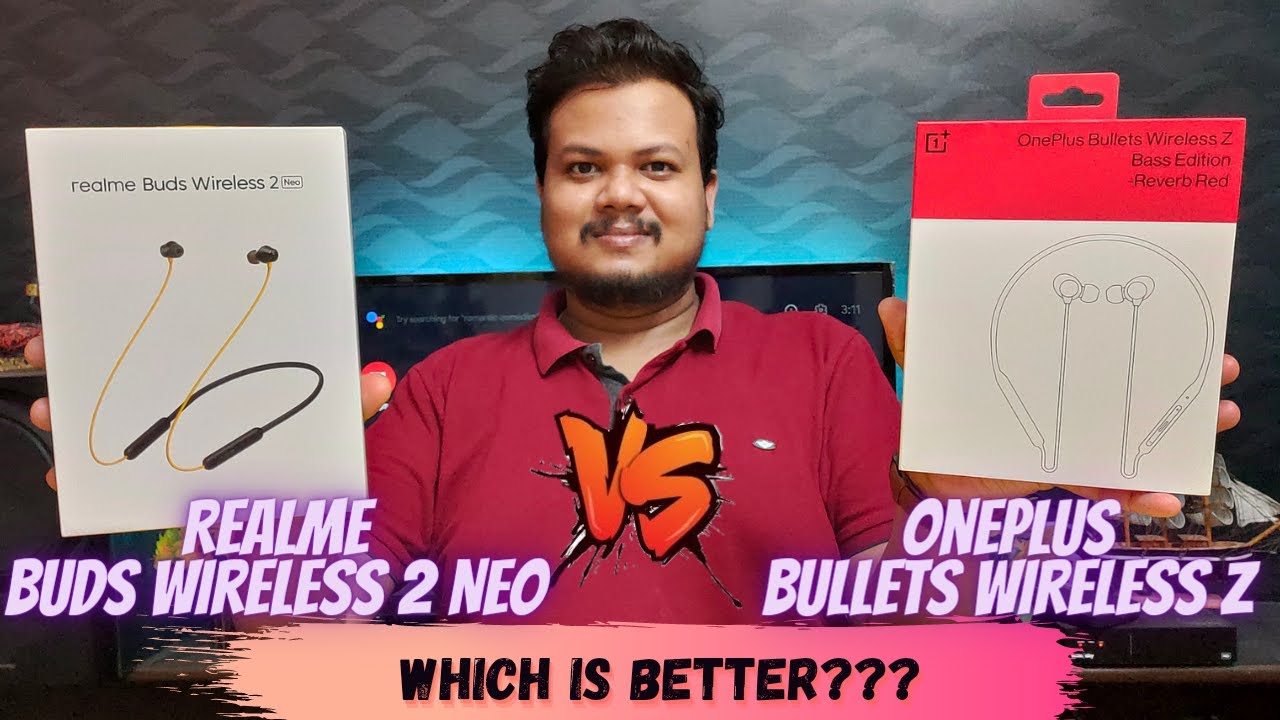 Realme Buds Wireless 2 Neo VS Oneplus Bullets Wireless Z Bass Edition || Which is Better???🤔
