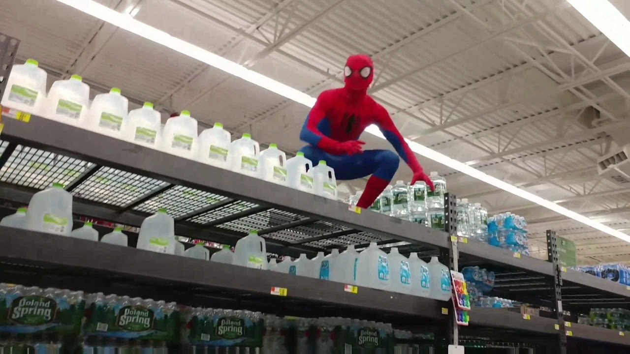 SPIDER MAN KICKED OUT OF WALMART