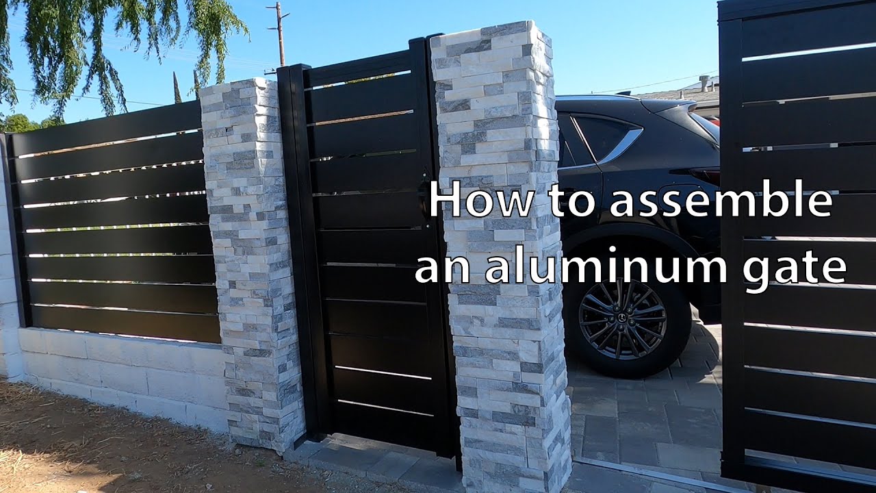 How To Assemble An Aluminum Gate