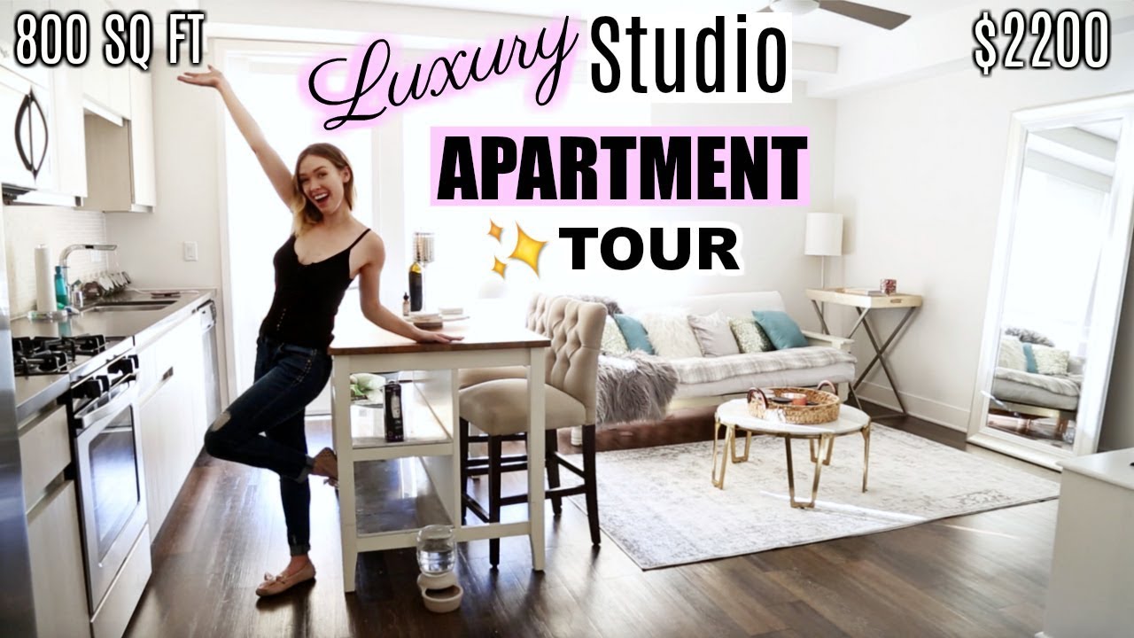 MY LA LUXURY STUDIO APARTMENT TOUR! + Amenities | $2200 / 630 SQ FT