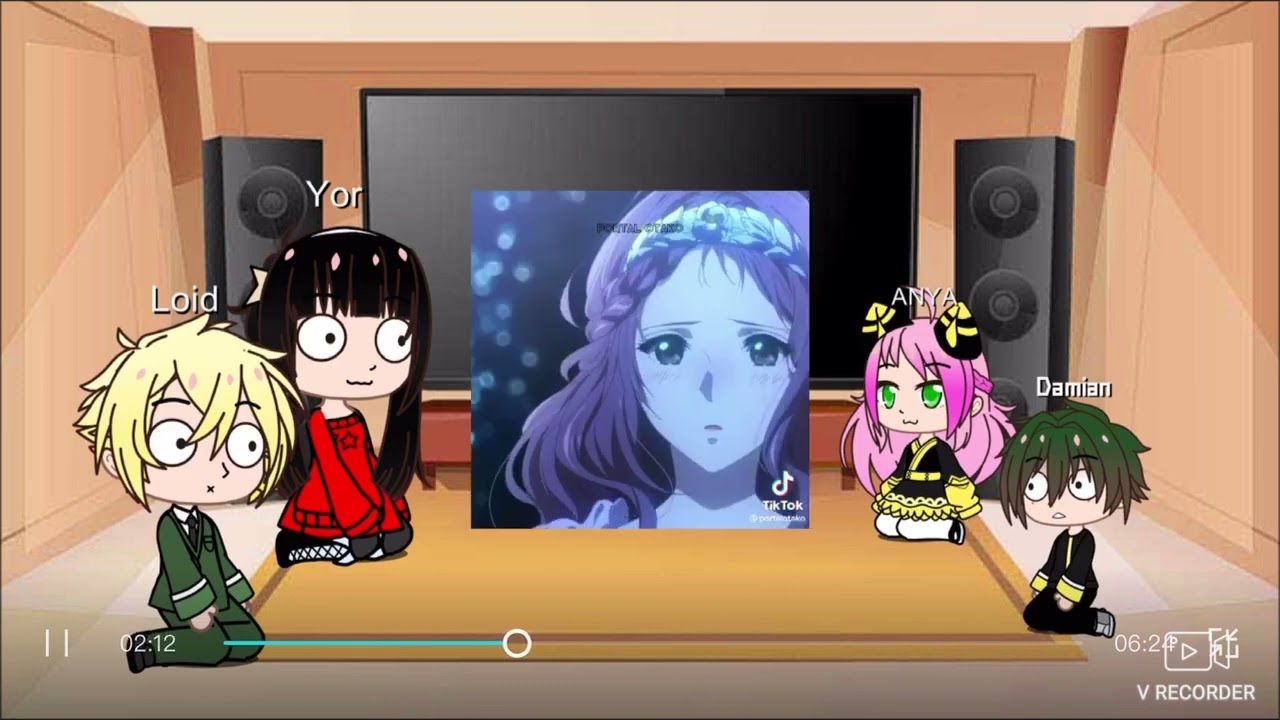 Spy x Family react to Anya as Violet envergarden 