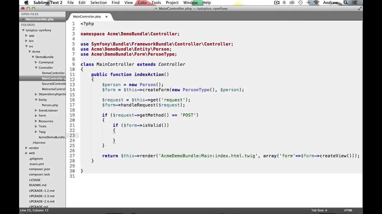 Form Validation in Symfony 2