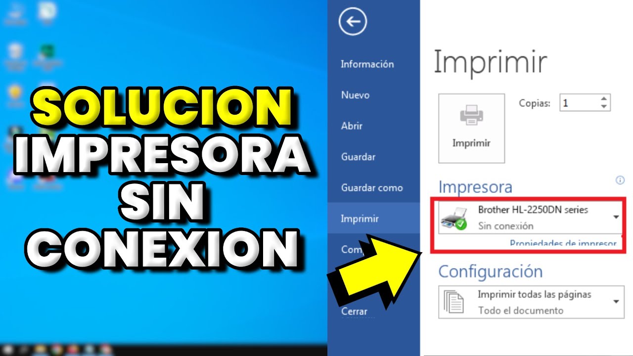 IMPRESORA SIN CONEXI&Oacute;N - SOLUCION 🖨️💻 No Imprime o Estado de Error