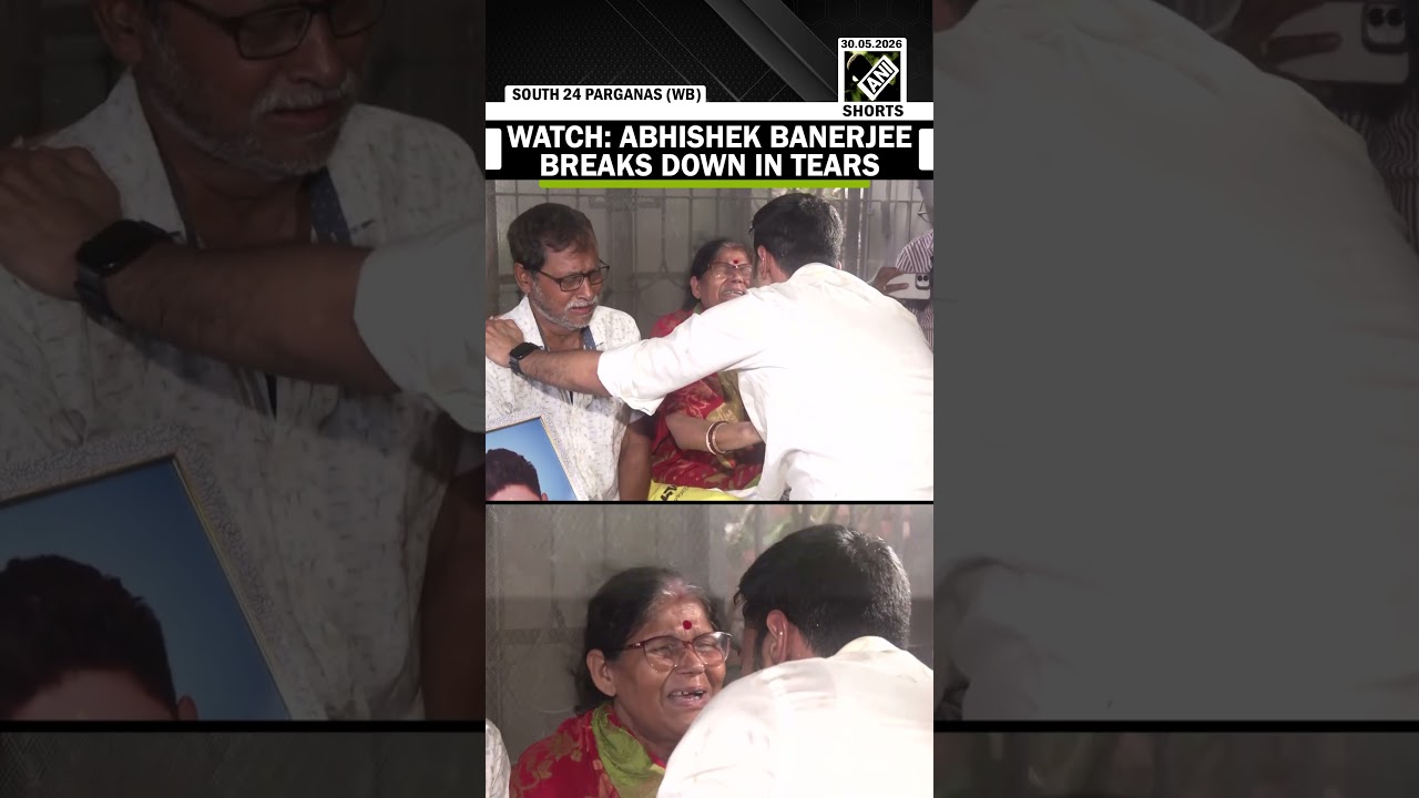 TMC MP Abhishek Banerjee breaks down in tears while meeting bereaved family