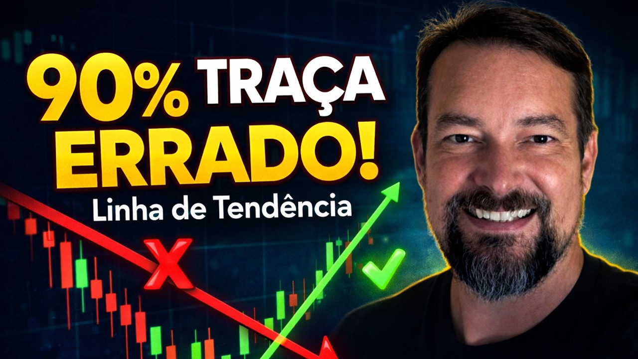 LINHA DE TENDÊNCIA NO GRÁFICO DE VELAS: O MÉTODO CERTO QUE 90% DOS INICIANTES IGNORAM!