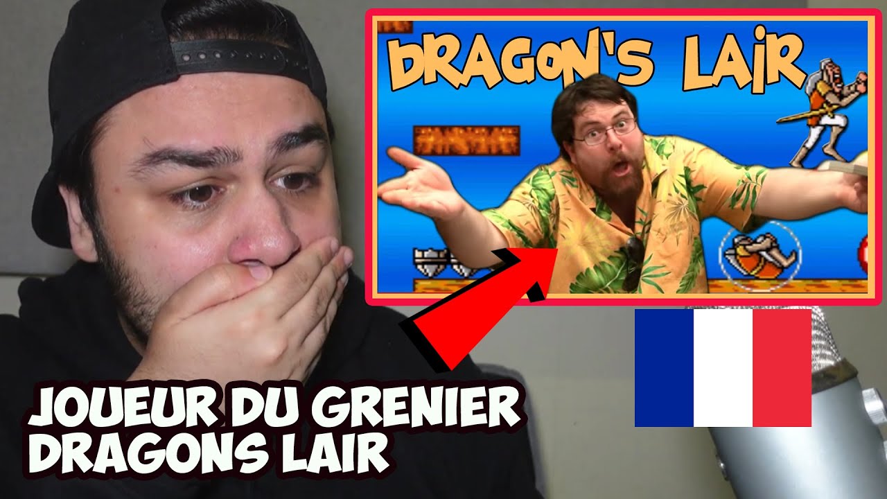 British Reaction To Player of the attic - Dragon's Lair - NES (Joueur Du Grenier)
