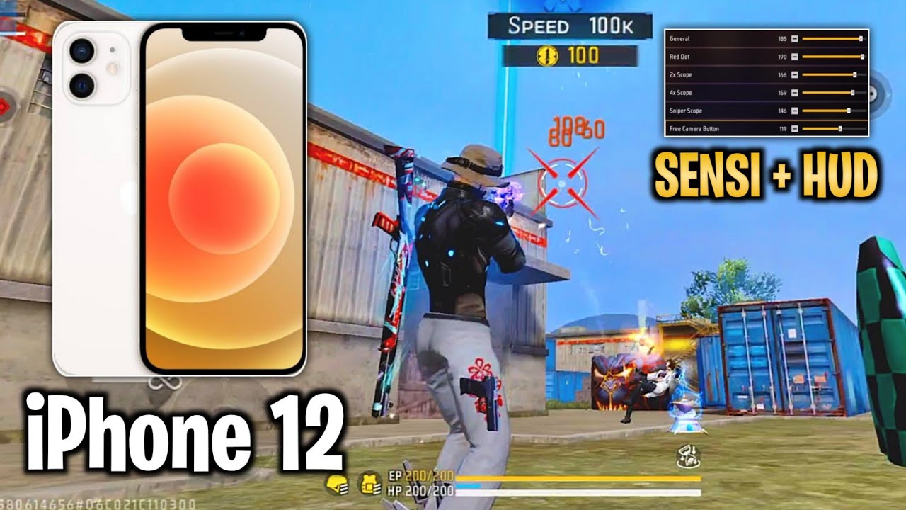 Оптимальная чувствительность 🔥 Настройки чувствительности Free Fire на iPhone 12 | Настройки хедш...