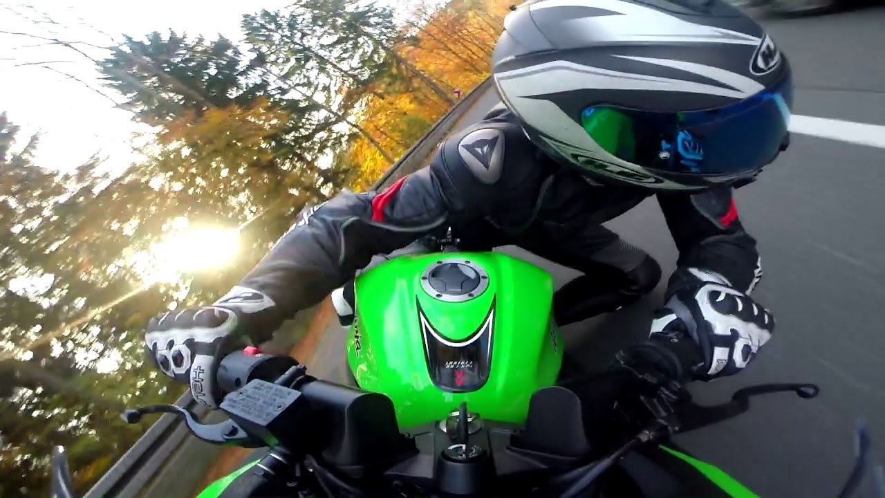 Kawasaki Ninja 300 - Golden Autumn 60fps