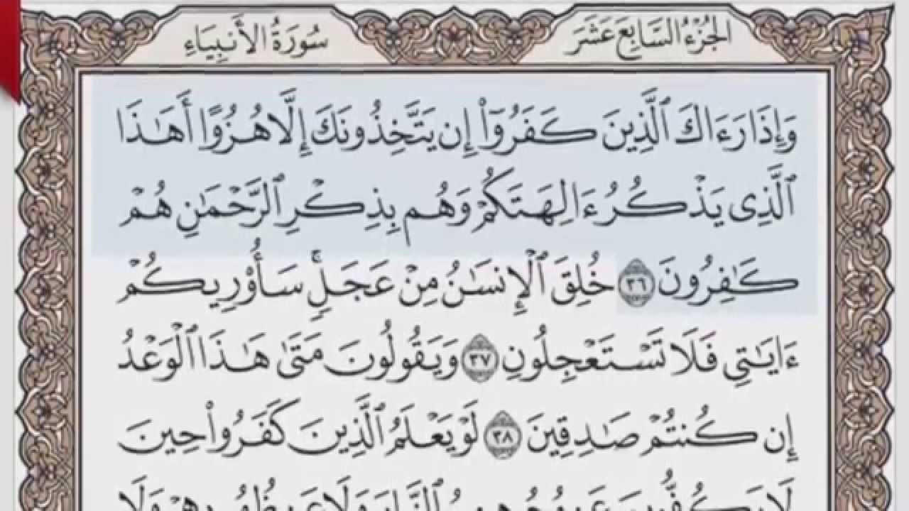 القرآن الكريم بالصفحات صوت وصورة ص/ 325 الشيخ محمود خليل الحصري بمد المنفصل