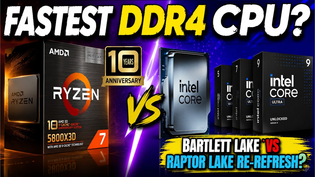 Intel Responds to AMD's 5800X3D - DDR4 CPUs are coming BACK!