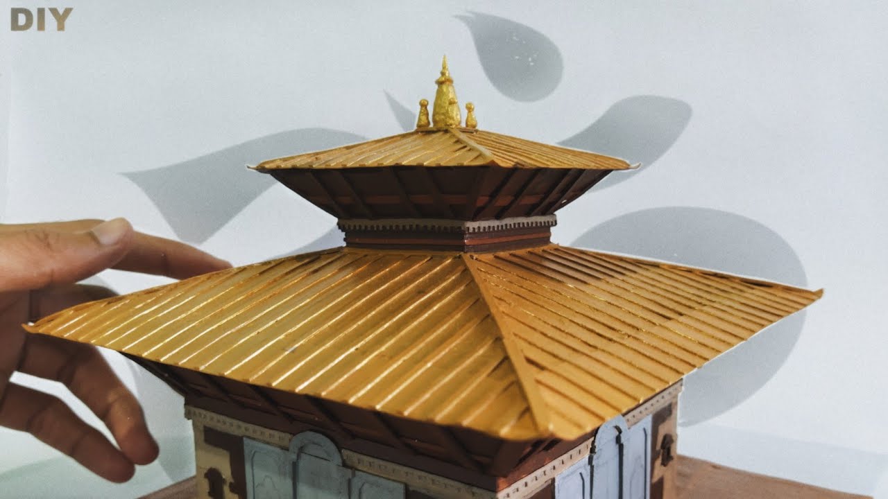 PASHUPATINATH - Making temple with cardboard