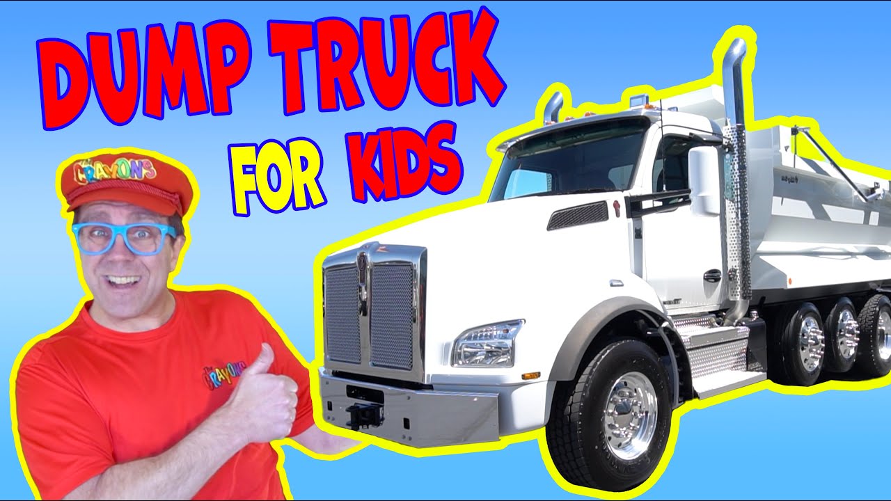 Learn About Dump Trucks With Matty Crayons | Trucks For Kids | Educational Videos For Kids