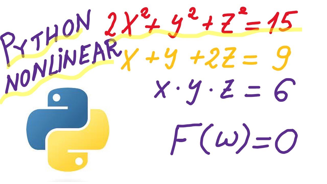 Решение нелинейных уравнений на Python с помощью функции Fsolve() — без матрицы Якоби