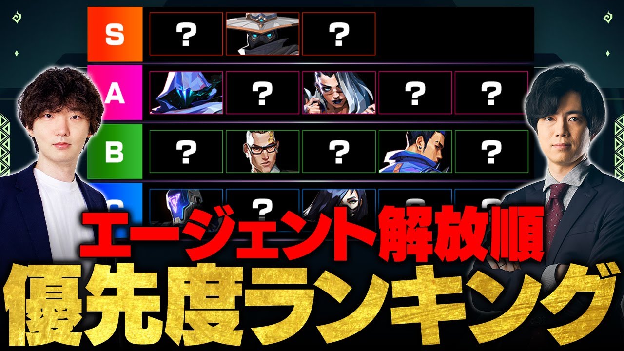【初心者必見】エージェント解放優先度ランキング // TORANECO × yukishiro【VALORANT/ヴァロラント】