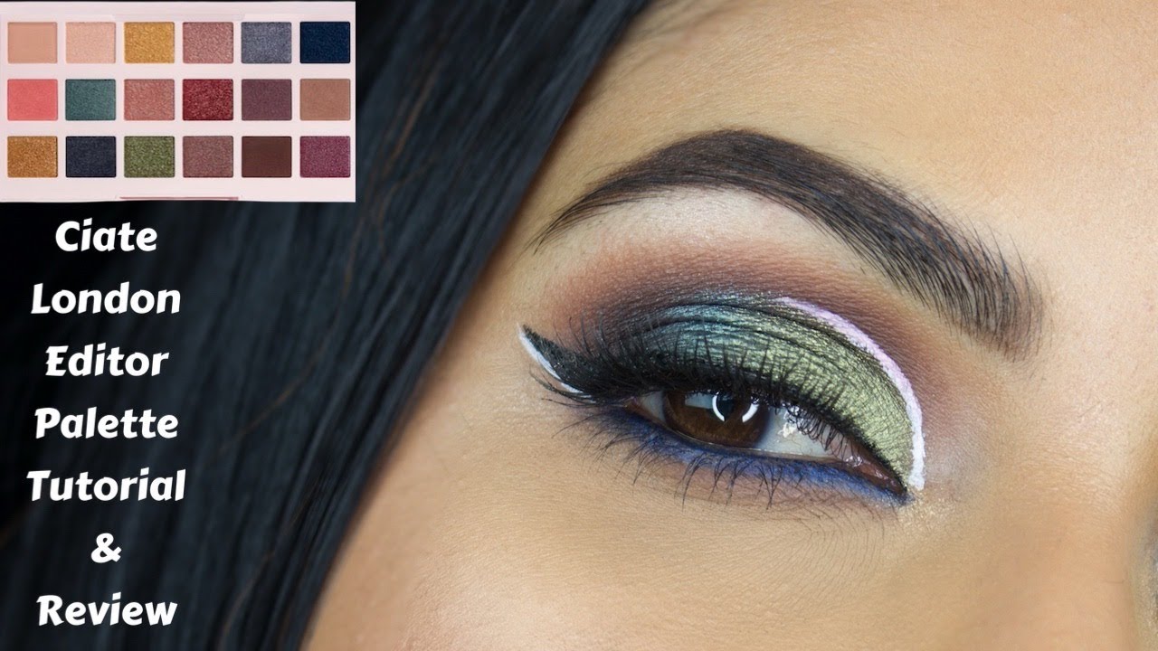 Ciate London Editor Palette Tutorial & Review | Boxycharm October 2020 | Olive Green Fall Eye Makeup