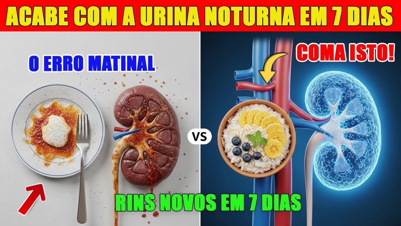Adeus Cansaço e Urina Noturna: Coma Isto de Manhã para Limpar os Rins
