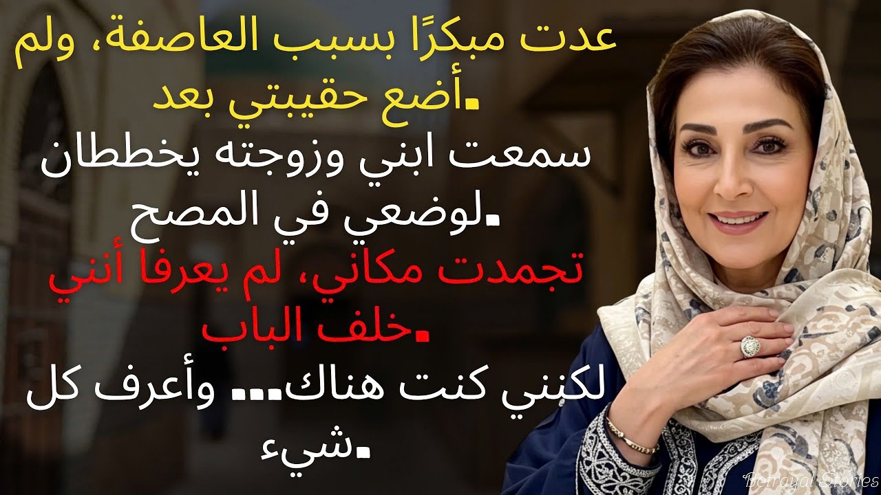 لقد عدتُ مُبكّراً من رحلتي الصيفية... وسمعتُ خطةً مُرعبةً من ابني وزوجته