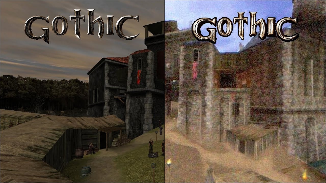 Gothic/Alpha - side by side comparison