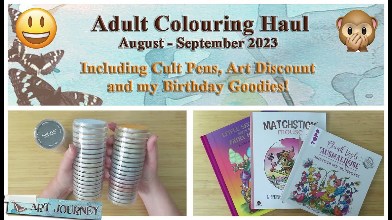Adult Colouring Haul inc. Cult Pens, Temu, Amazon & Birthday Gifts! | New Coloring Books & Supplies