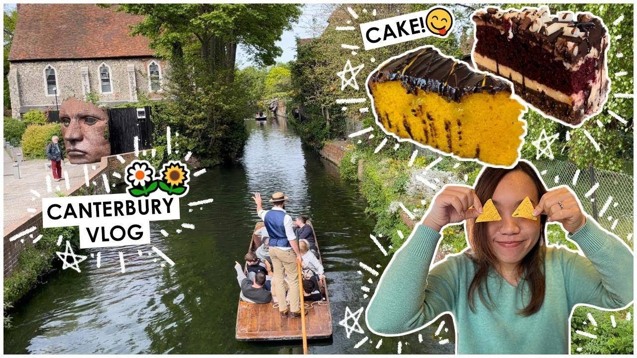 [倫敦近郊vlog] Canterbury, Kent 肯特郡| 英格蘭最古老教堂 ｜英國都有斜塔？｜ 恍如置身威尼斯運河｜公園成陣尿味 ｜倫敦近郊一日遊