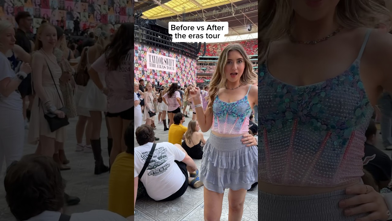 Before vs after the eras tour 🥲 #taylorswift #theerastour