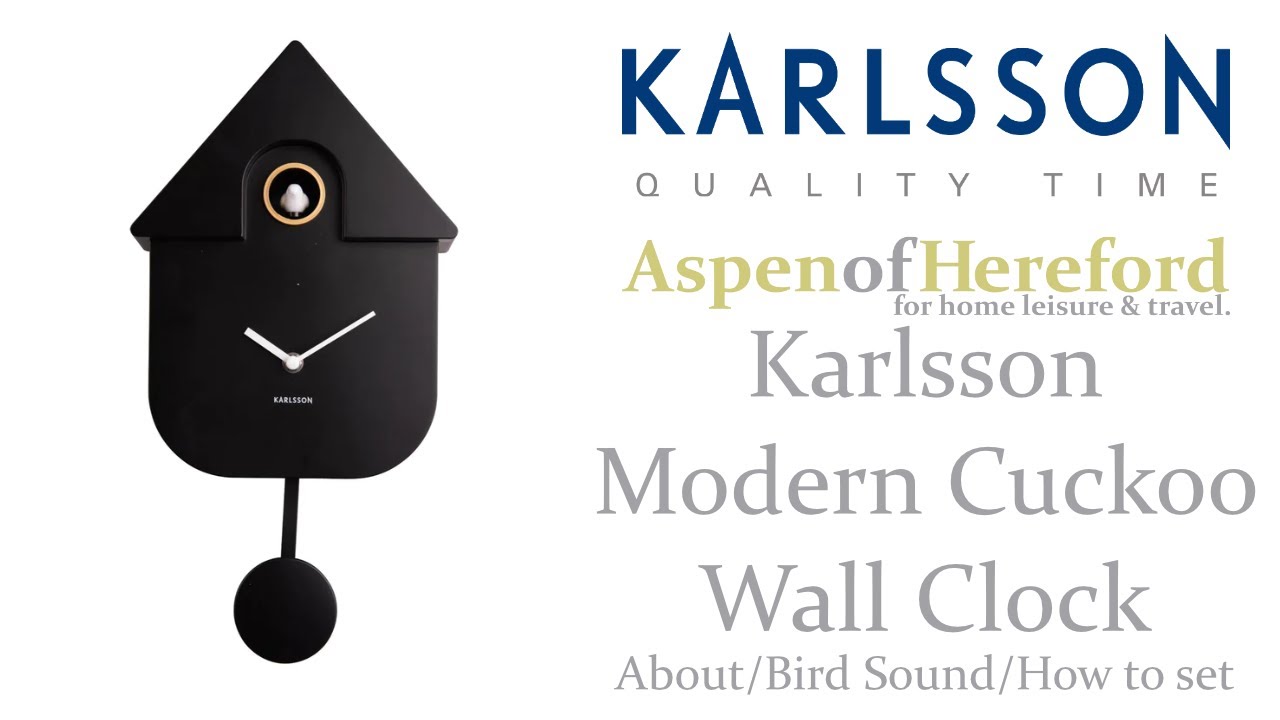 Настенные часы с кукушкой Karlsson Modern, звуки птиц и как их настроить
