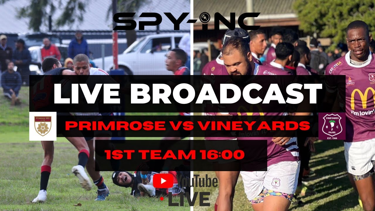 RUGBY 1ST TEAM - SUPER B League Match - Primrose RFC V Vineyards RFC
