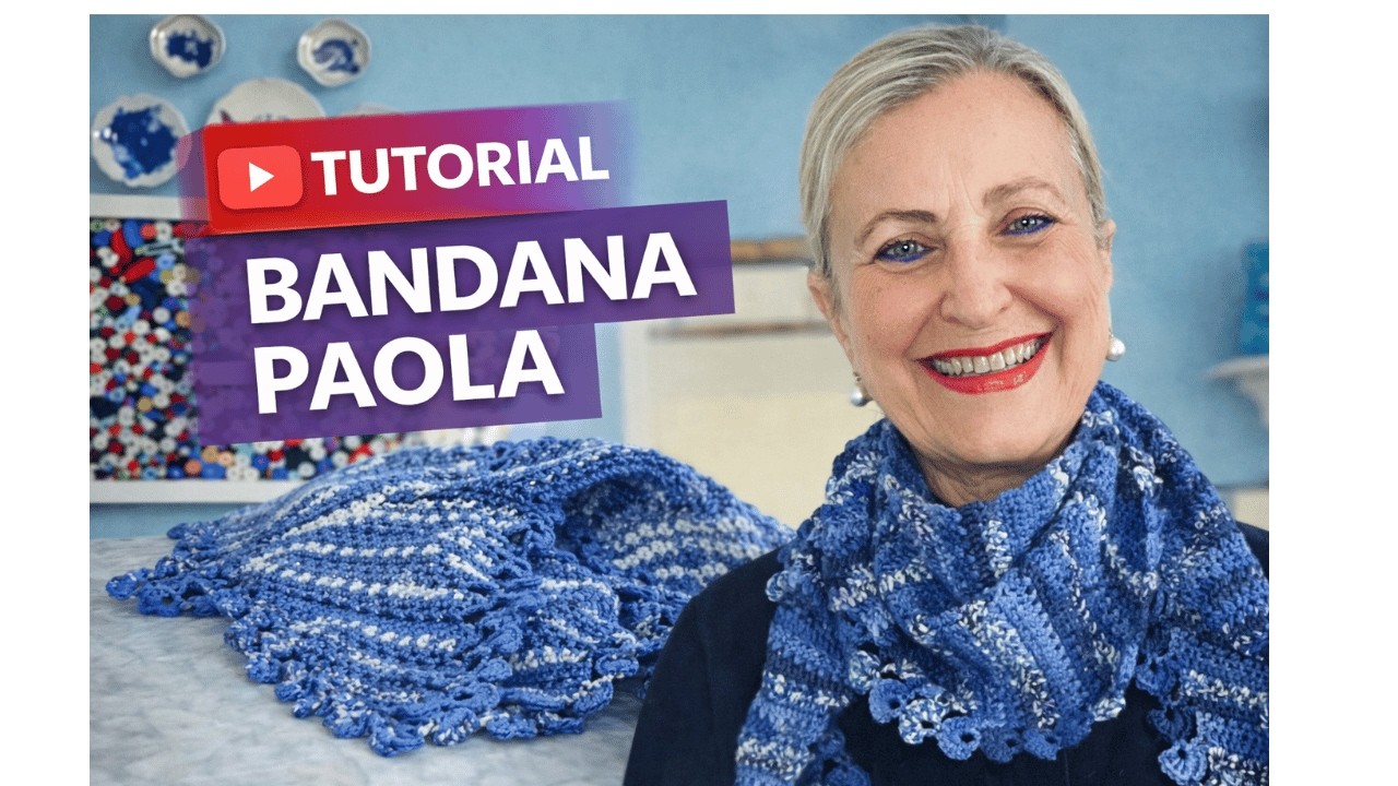 Bandana all’Uncinetto | Tutorial Facile Passo Passo – Bandana Paola