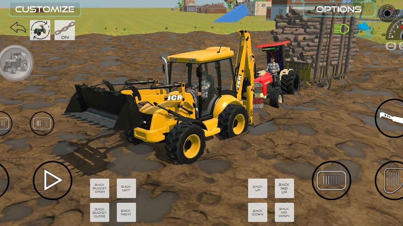 Lakdi load full, rasta full kichad… phir bhi nikal gaya tractor! 💯🔥Gaon ka asli power 💪🚜 Kichad se 