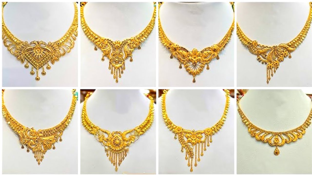 22k gold necklace designs||latest gold jewelry collection||susgoldjewellers||