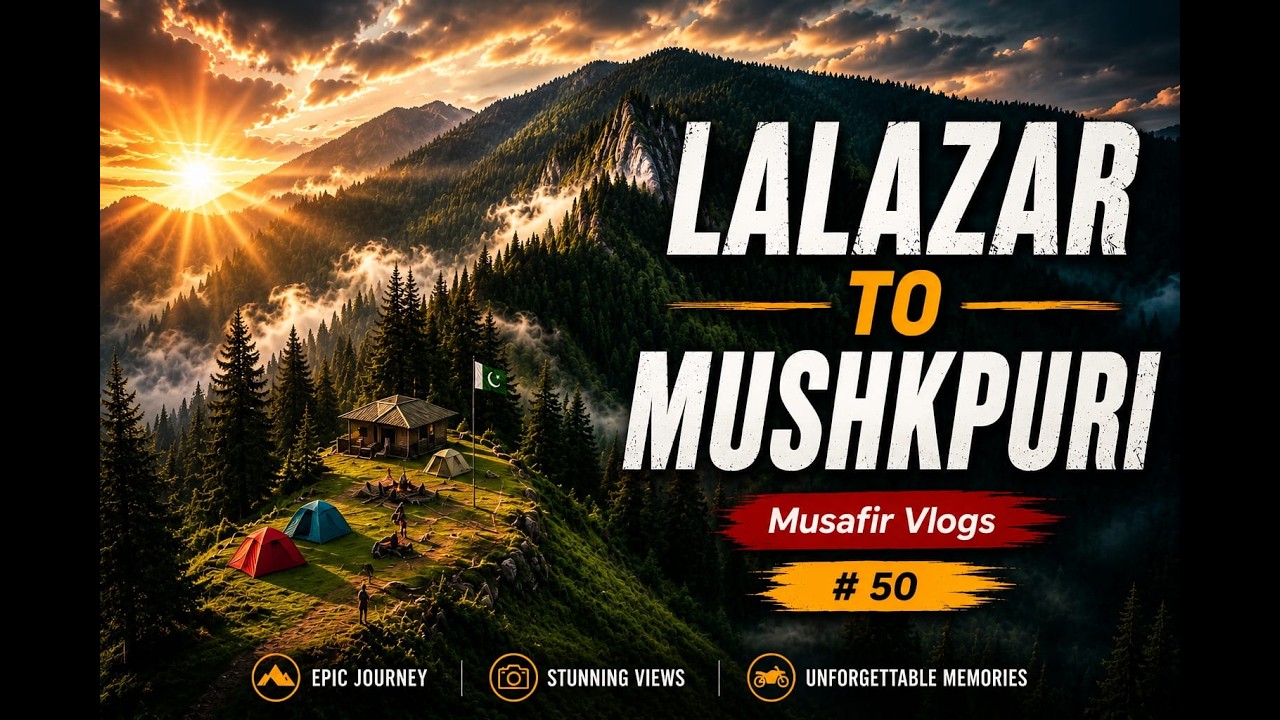 Lalazar to Mushkpuri Trek – Complete Guide & Drone Shots | Musafir Vlogs 🌲