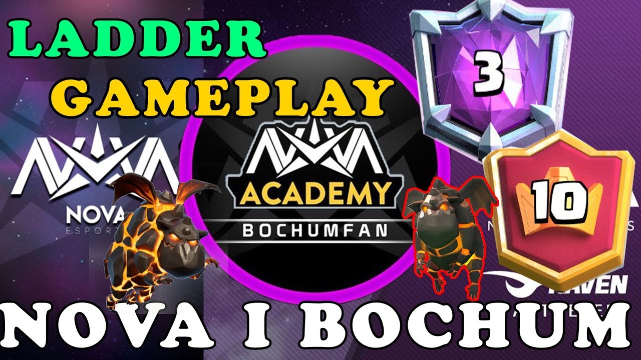 Nova Bochum Ladder Push Gameplay |  Top 10 global Clash Royale