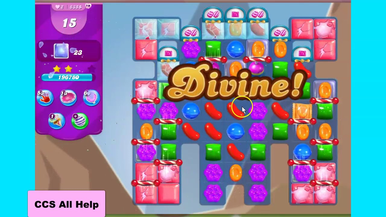 Candy Crush Saga Level 8355 28 moves NO BOOSTERS Cookie