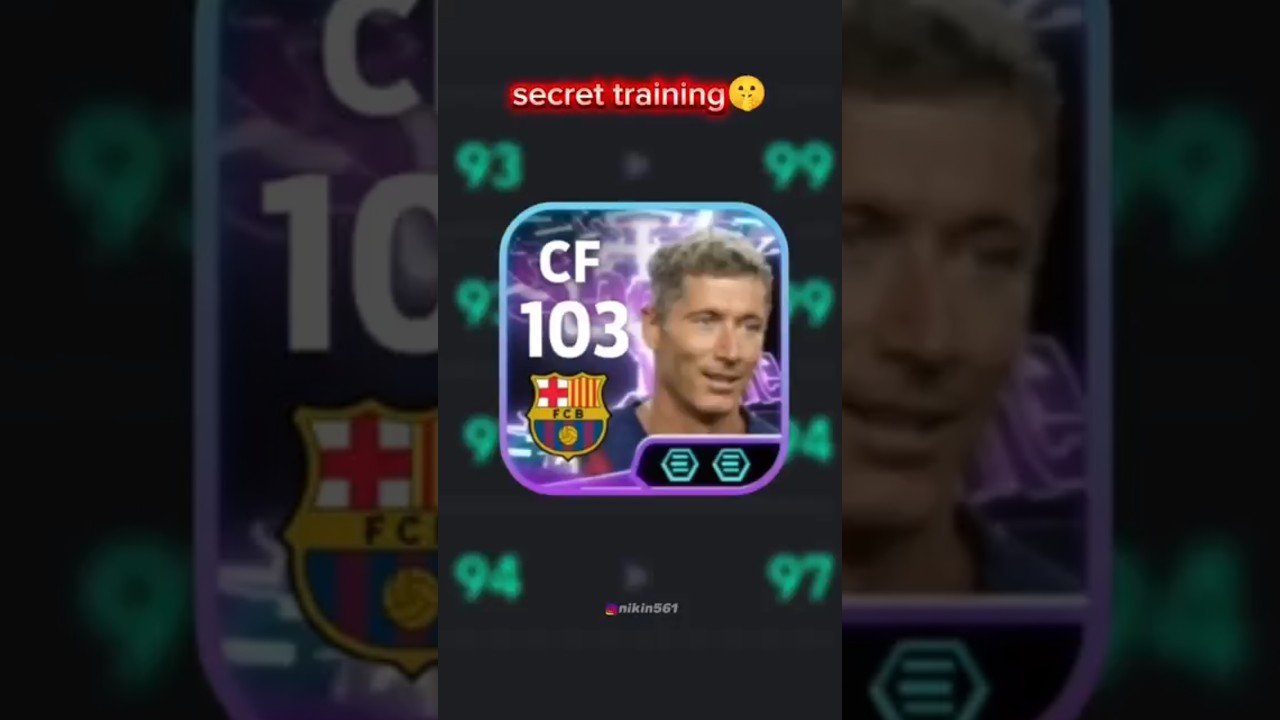 Robert lewandowski Best Training Guide 🤫 - How to train lewandowski in efootball 2026 #efootball