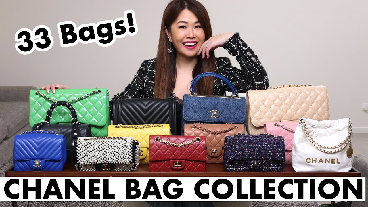 ВСЯ МОЯ КОЛЛЕКЦИЯ СУМОК CHANEL + Распаковка новой сумки *33 сумки + Модные снимки*