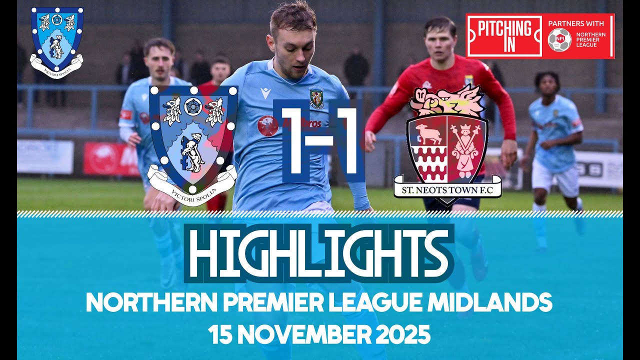 Rugby Town 1-1 St Neots Town - 15/11/25 - Northern Premier League Midlands - Highlights