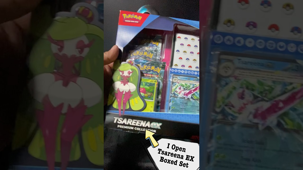 I Open Tsareena EX Boxed Set #pokemon #pokemontcg #asmr #reels #shorts
