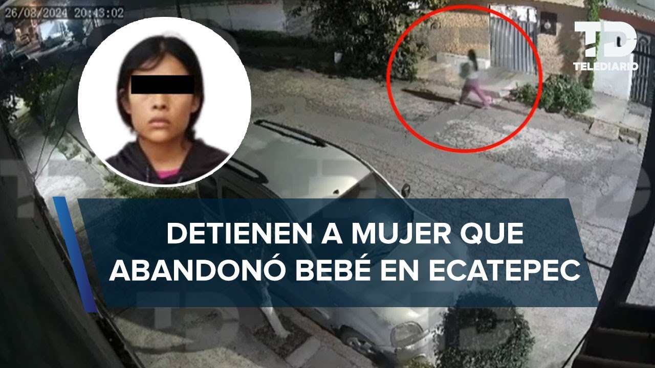 Detienen a mujer que abandonó bebé recién nacido en una bolsa Ecatepec